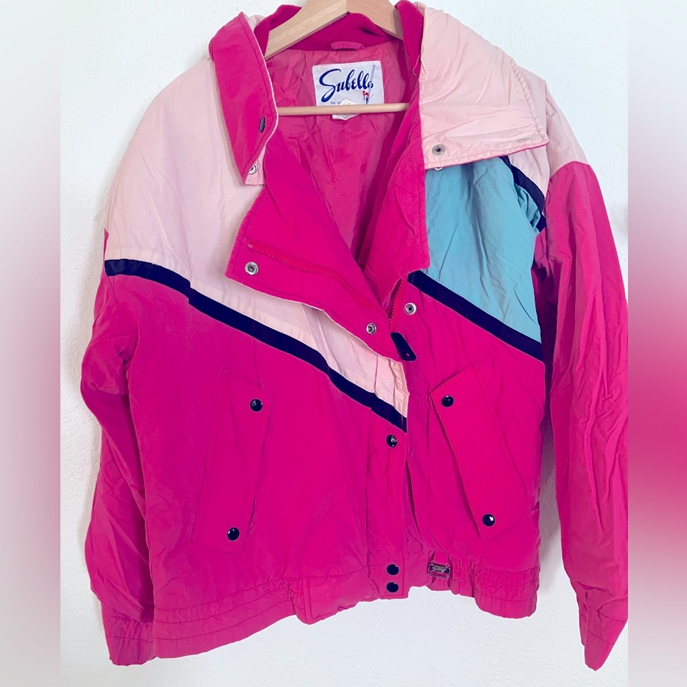 80’s Pink and Blue Ski Jacket